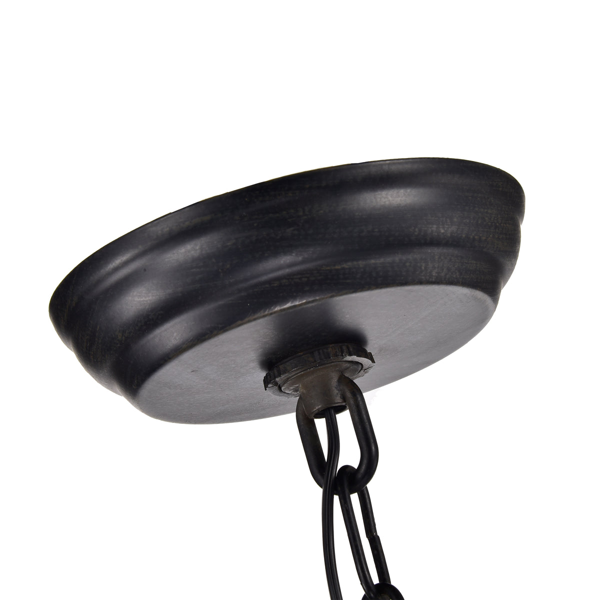 Arques 6 - Light Candle Style Wagon Wheel Chandelier