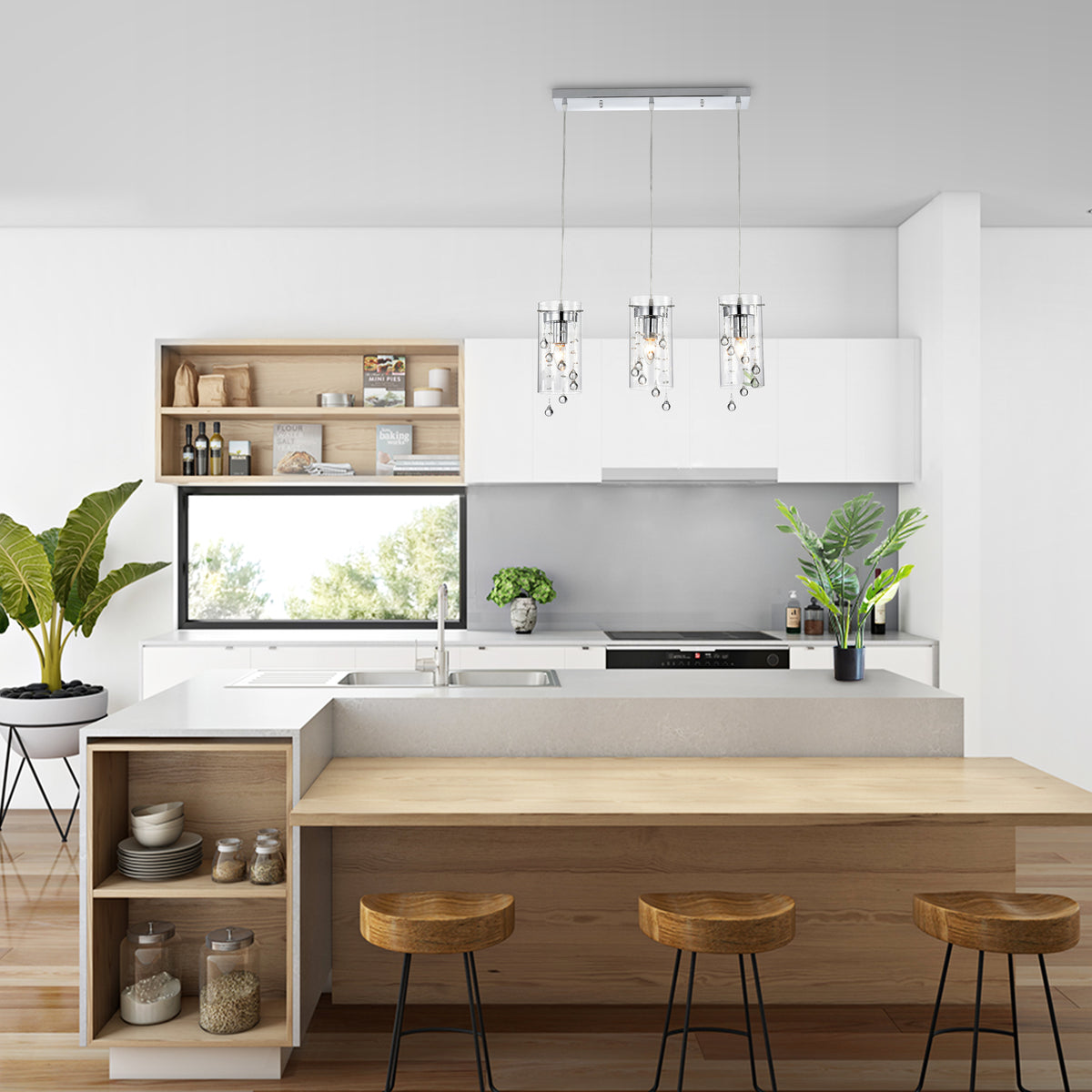 Denae 3-Light Kitchen Island Pendant