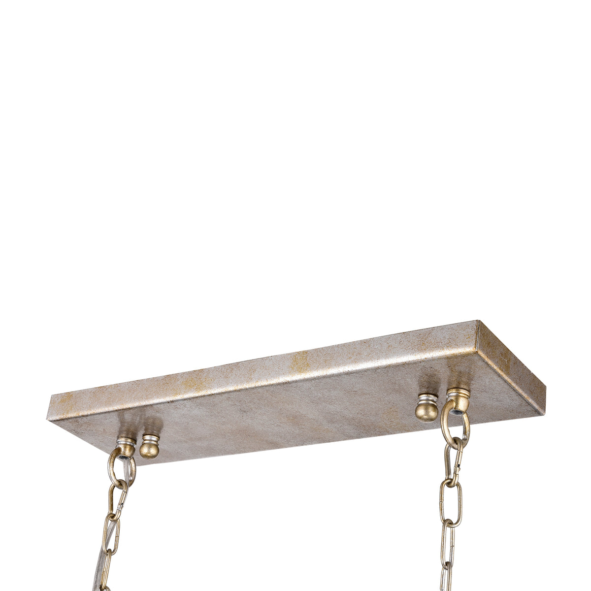 Amsonia 4-Light Rectangular Tiered Chandelier - Antique Silver