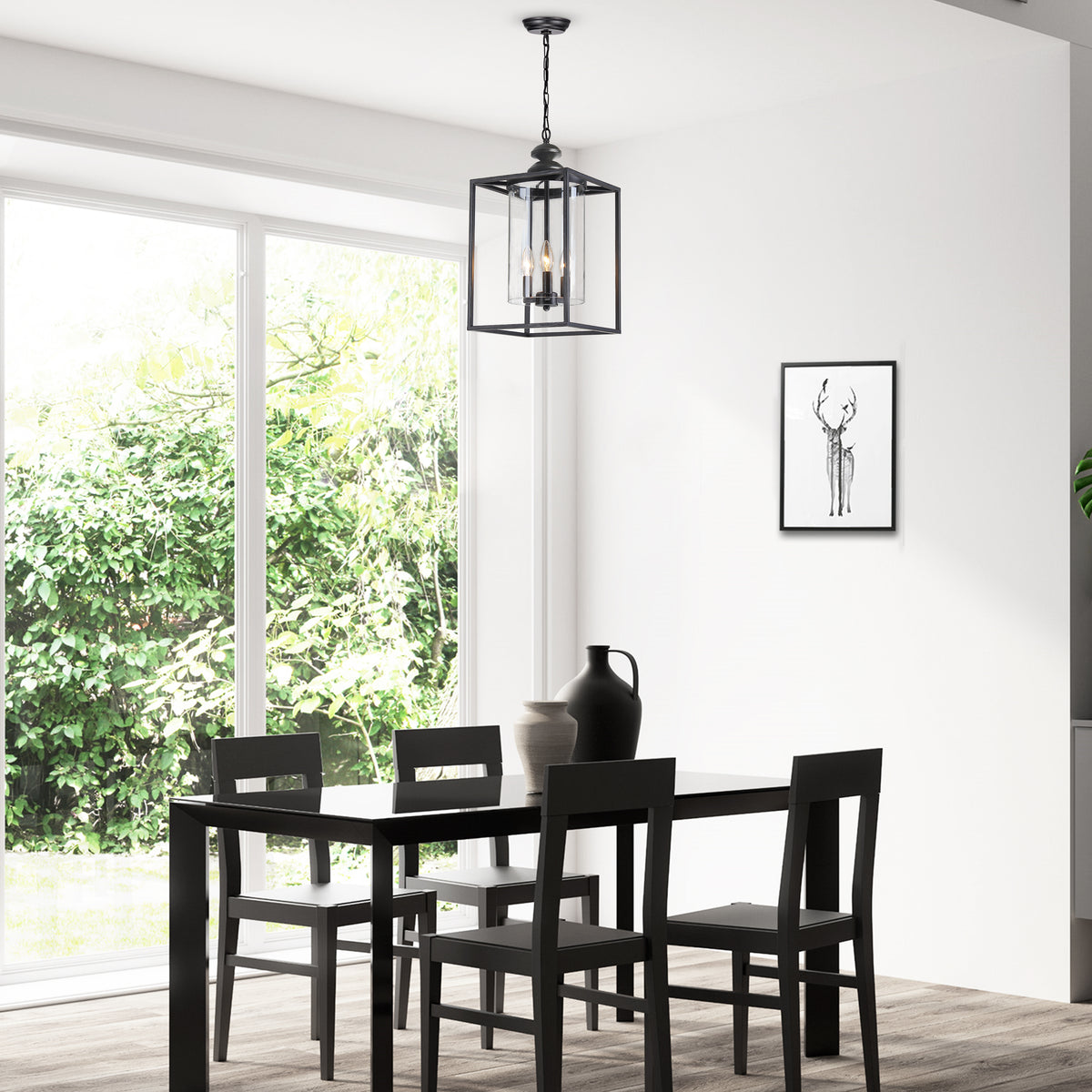 Halme 3-Light Square Lantern Pendant