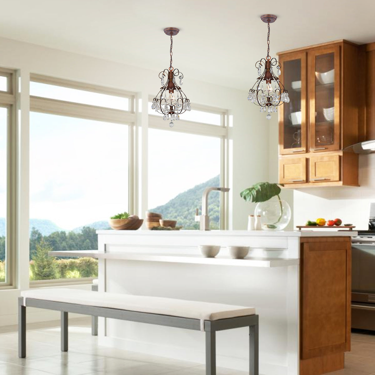 Peramos 1-Light Geometric Pendant