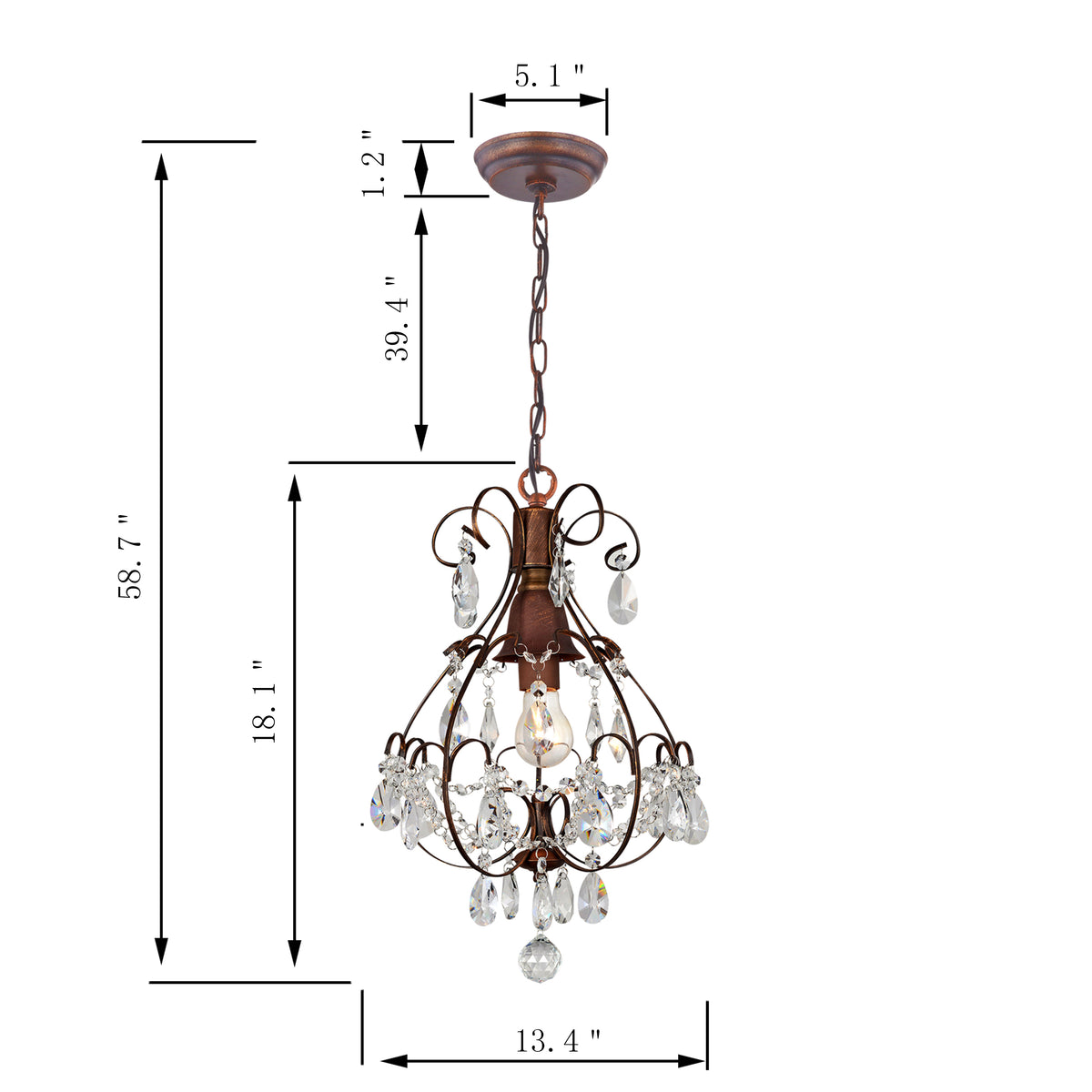 Peramos 1-Light Geometric Pendant