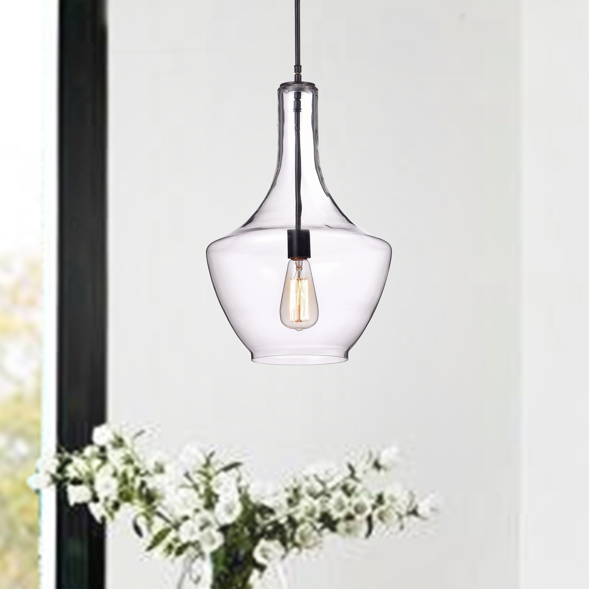 Canapino 1-Light Single Teardrop Pendant