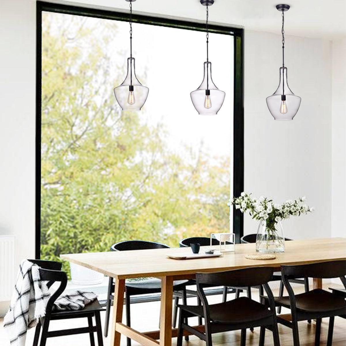 Canapino 1-Light Single Teardrop Pendant