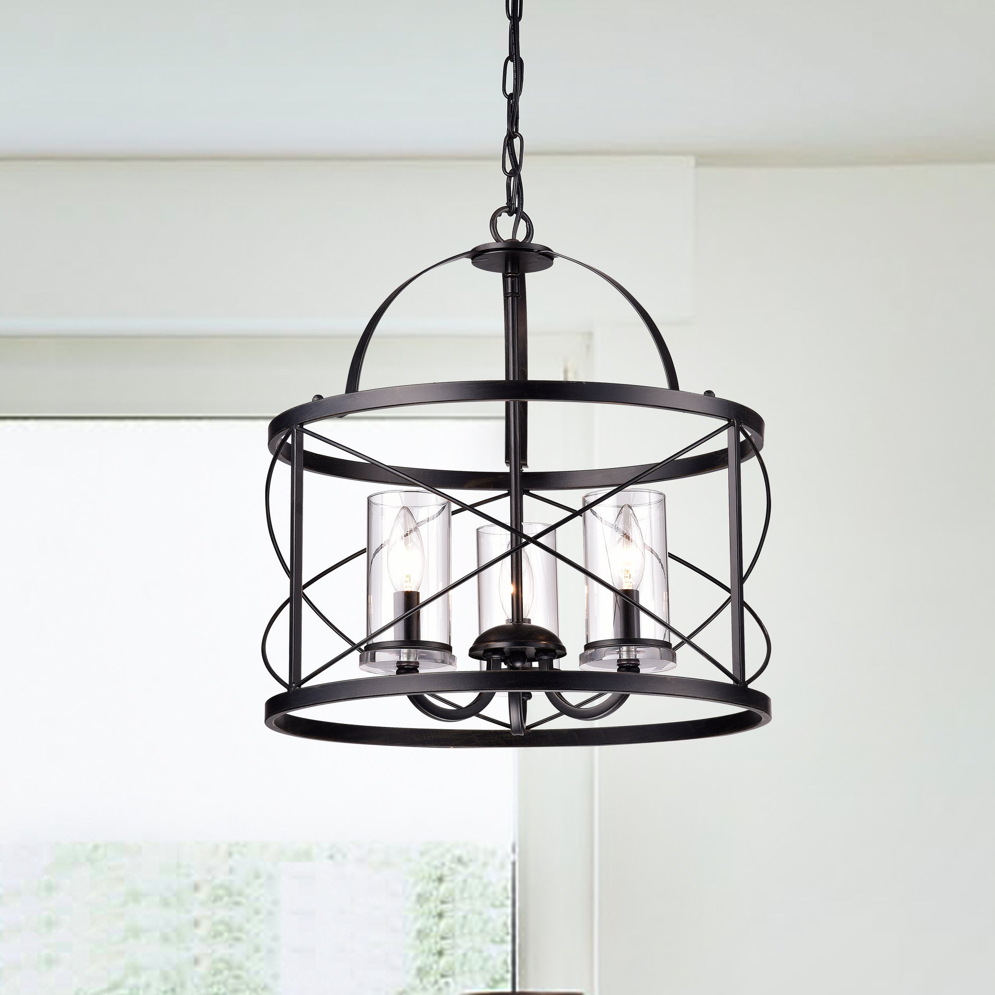 Ecsenius 3-Light Lantern Style Chandelier