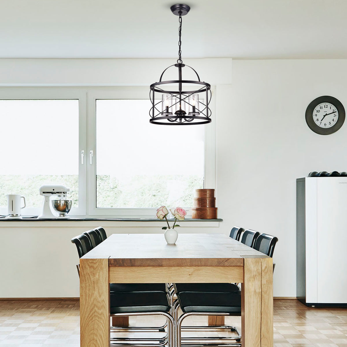 Ecsenius 3-Light Lantern Style Chandelier