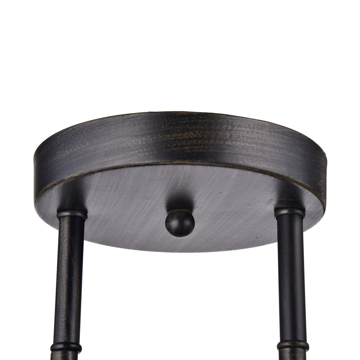 Denissa 3-Light Cluster Semi-Flush Mount - Coffee Black