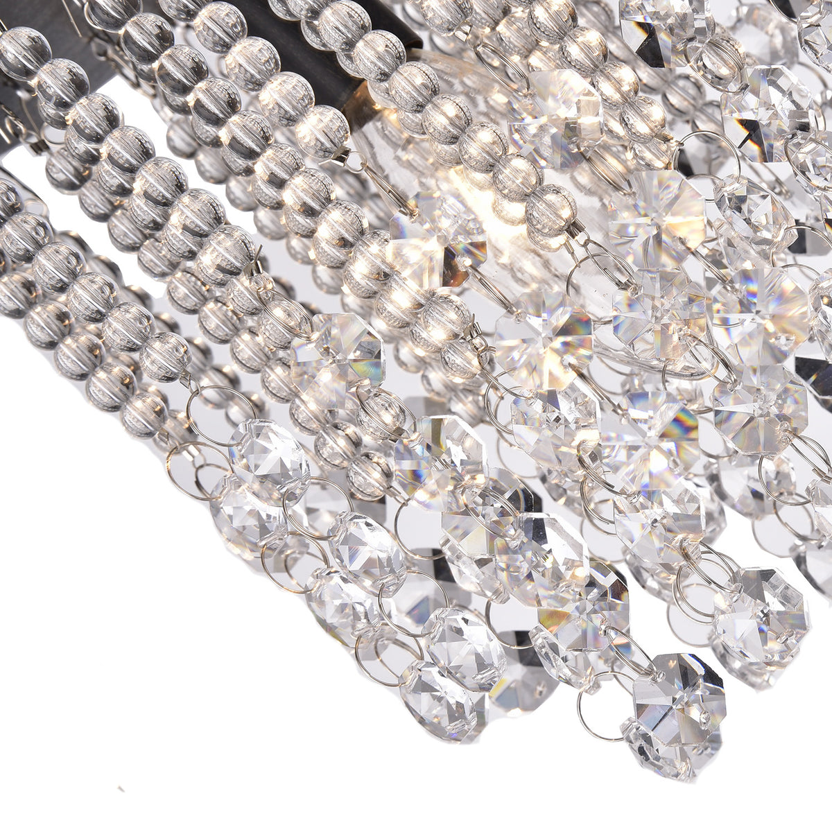 Denissa 3-Light Cluster Semi-Flush Mount - Coffee Black