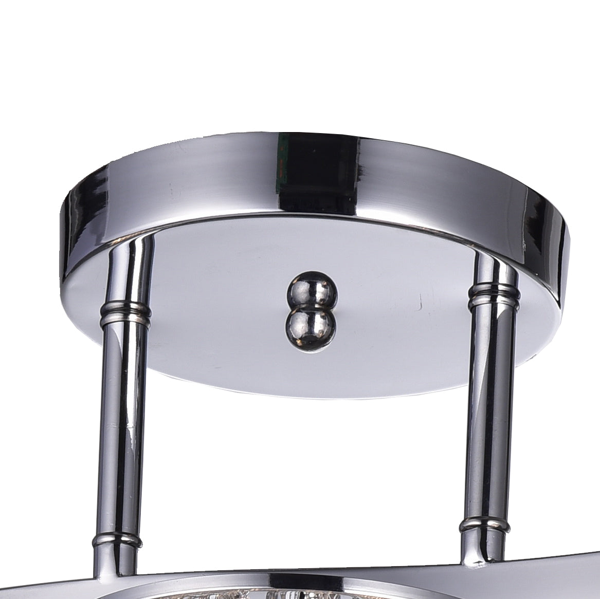 Denissa 3-Light Cluster Semi-Flush Mount - Chrome