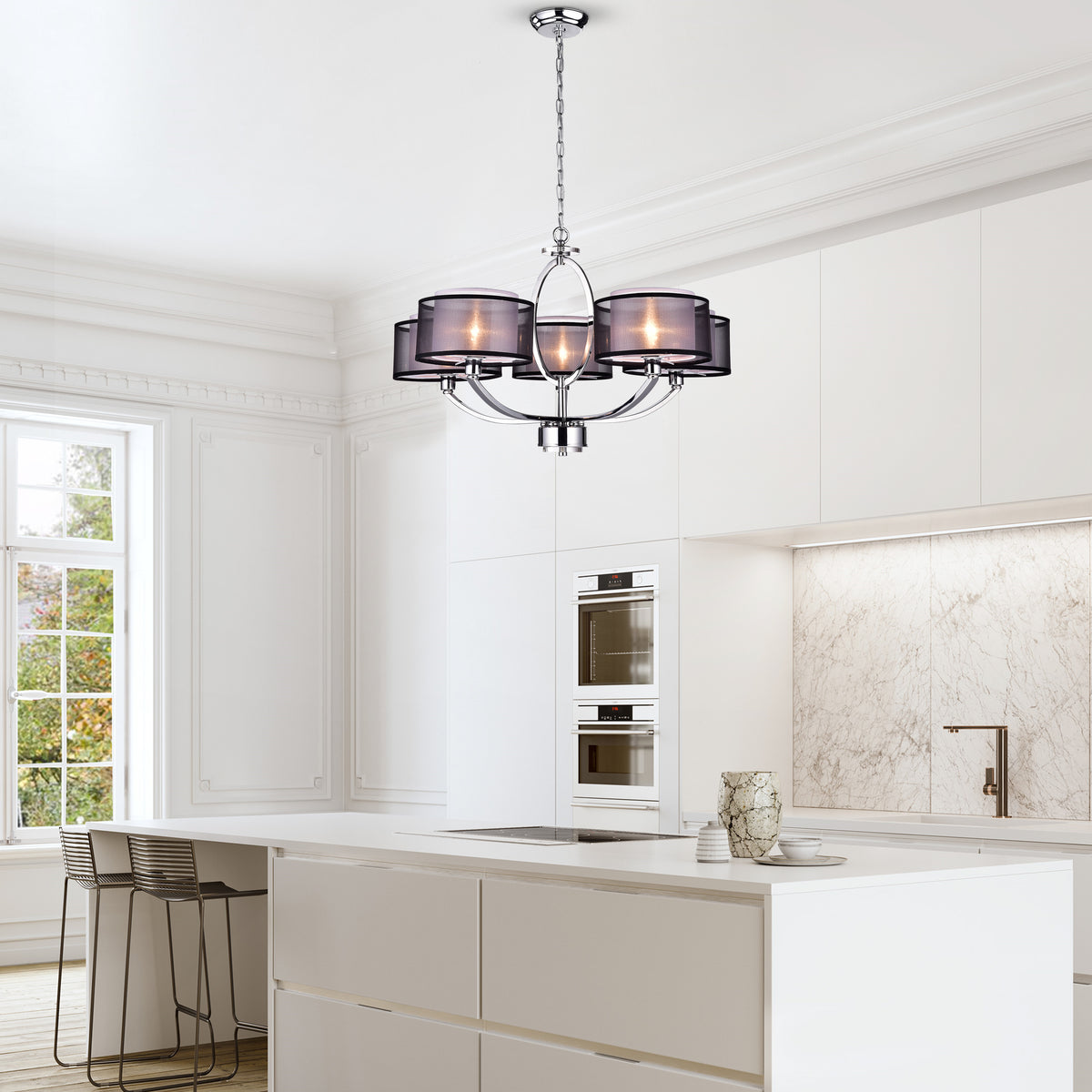 Elu 5-Light Contemporary Chandelier