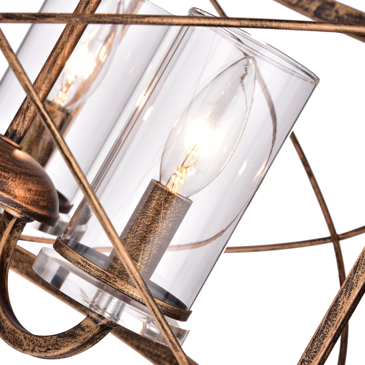 Gravias 3-Light Round Lantern Pendant