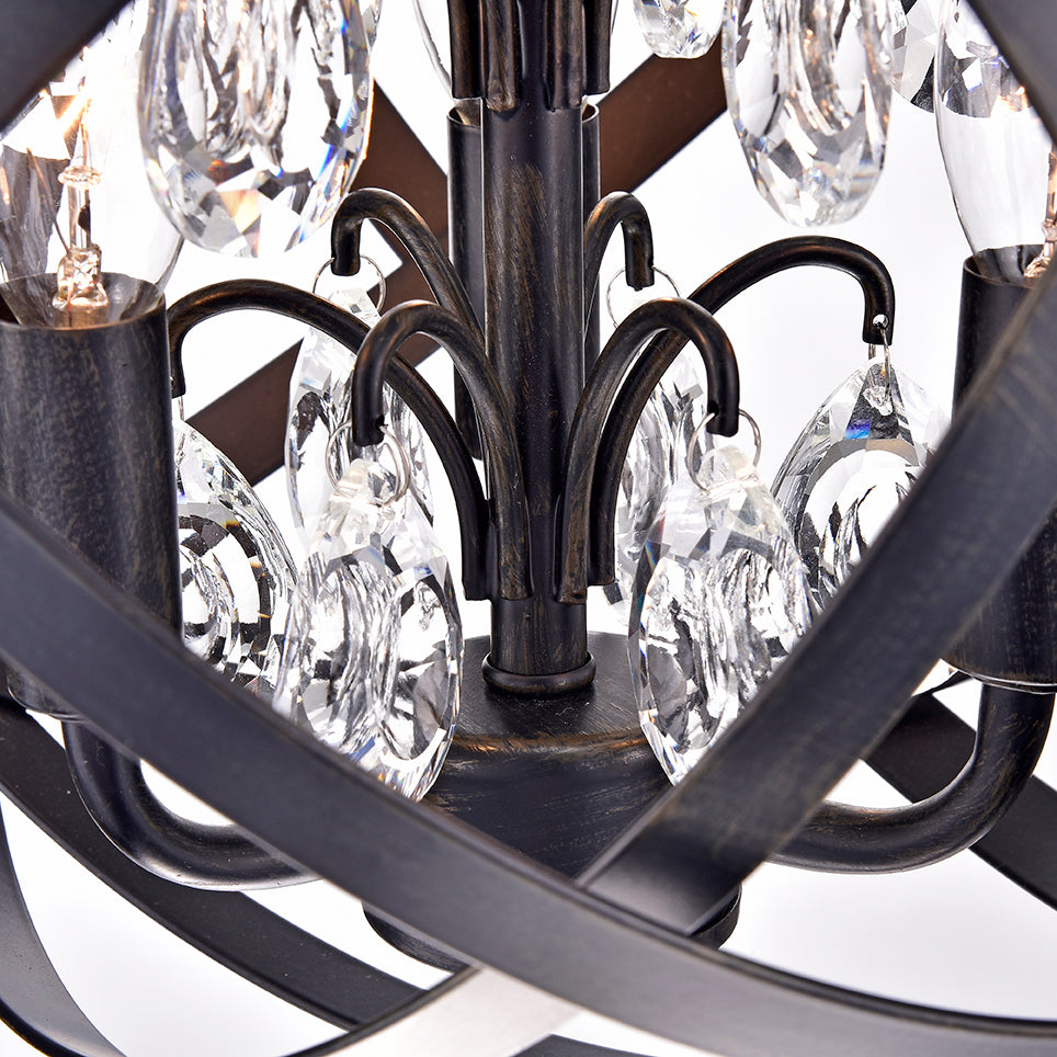 Calichi 4-Light Globe Semi-Flush Mount