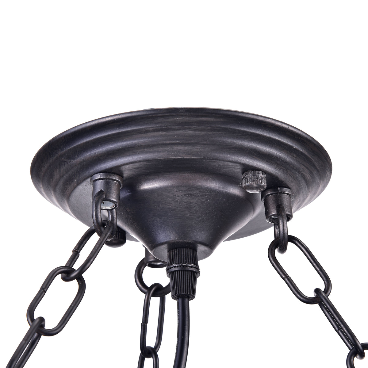 Anglet 6-Light Wagon Wheel Chandelier