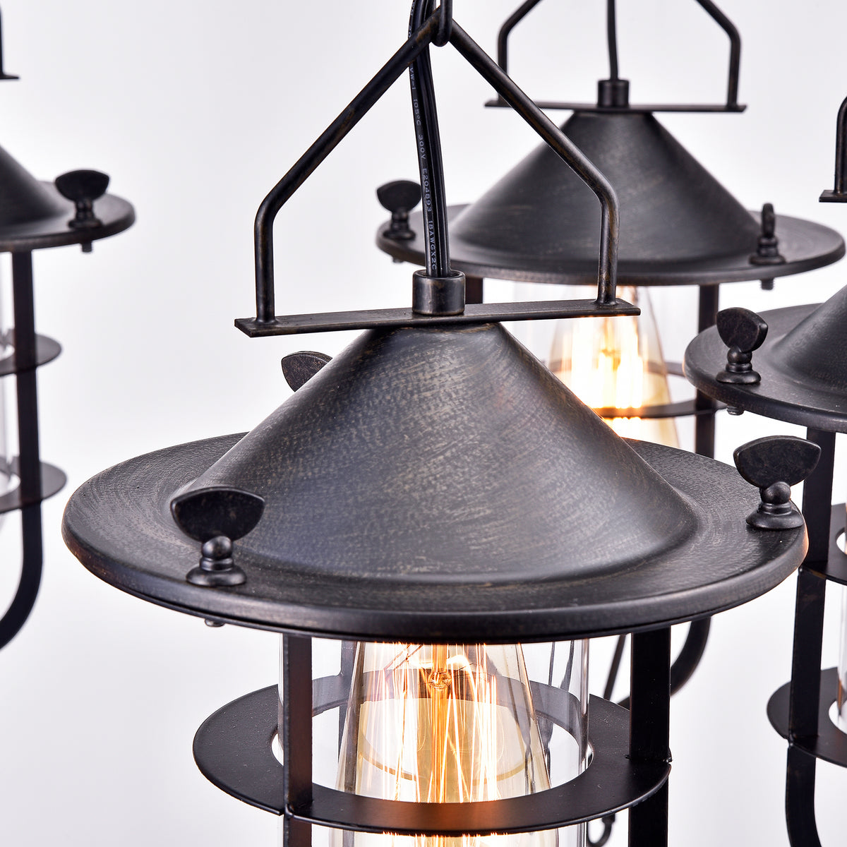 Anglet 6-Light Wagon Wheel Chandelier