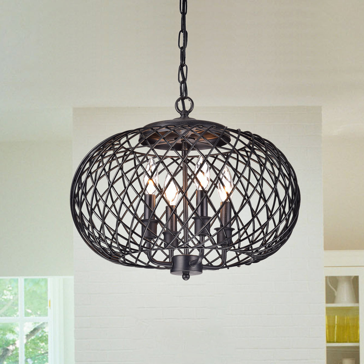 Dericia 4-Light Globe Pendant