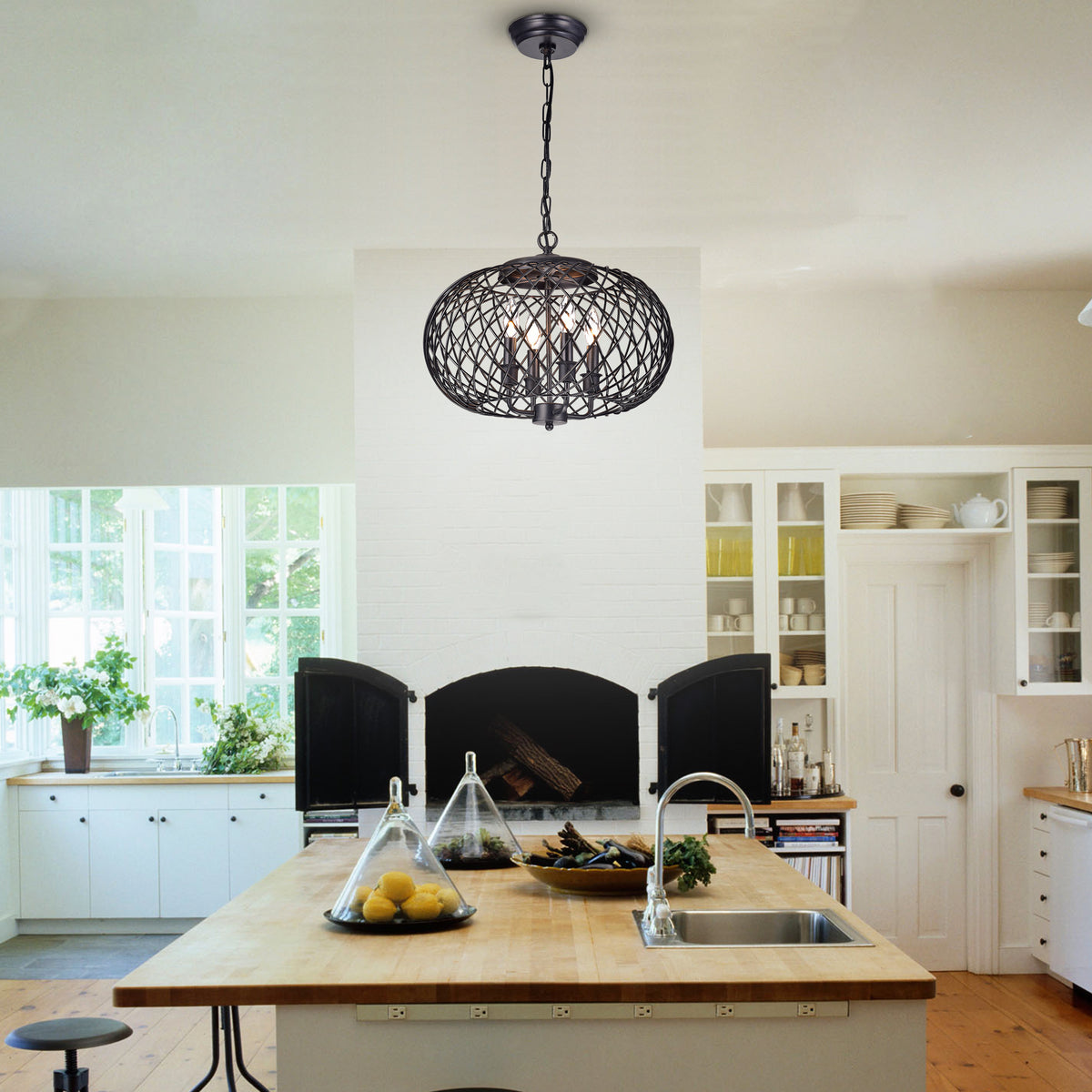 Dericia 4-Light Globe Pendant