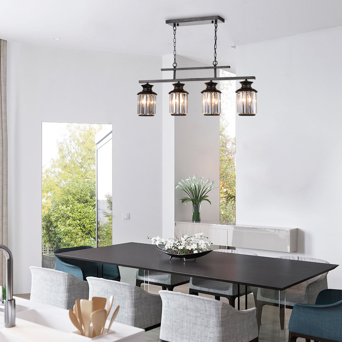 Livadi 4-Light Linear Chandelier